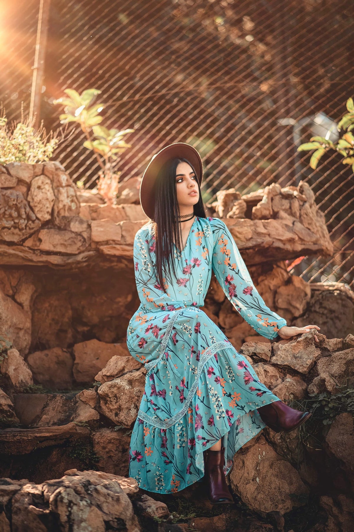 Styling Autumn Floral Dresses with Floral Rings