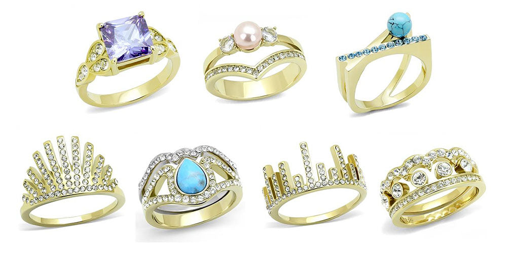 Golden jewelry for fall