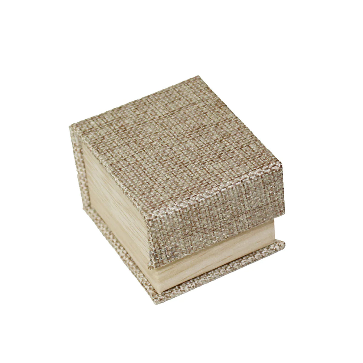 Burlap Ring Box