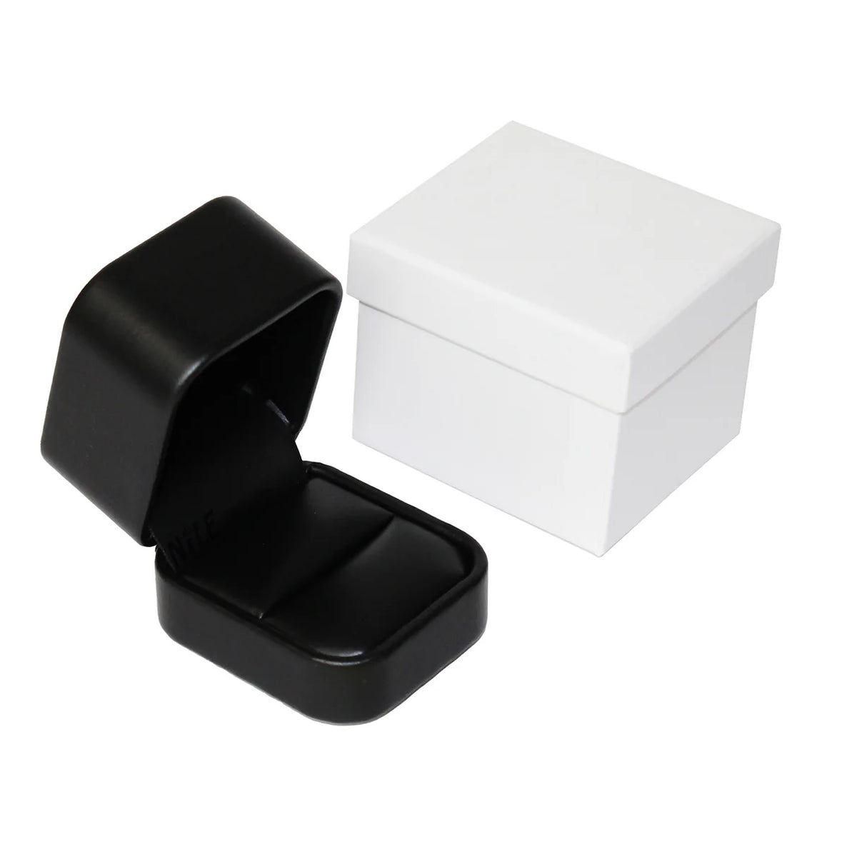 Faux Leather Ring Box with 2 pcs Packer