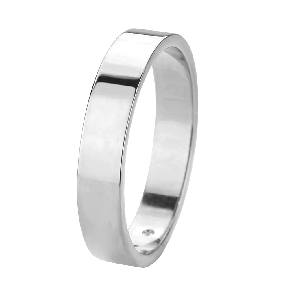 CJ3832N Wholesale Women's Stainless Steel Clear Top Grade Crystal Wedding Band Ring