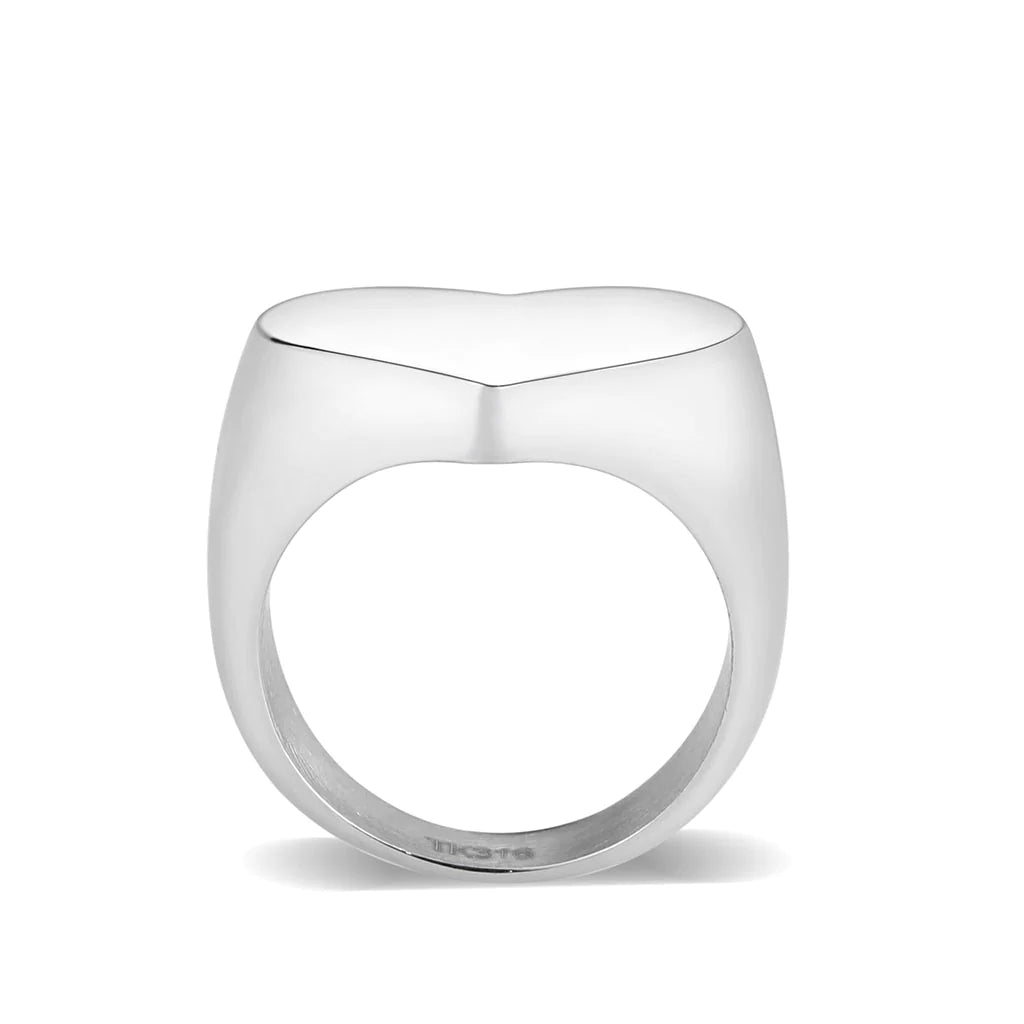 CJ3878 Wholesale Women's Stainless Steel Heart Ring