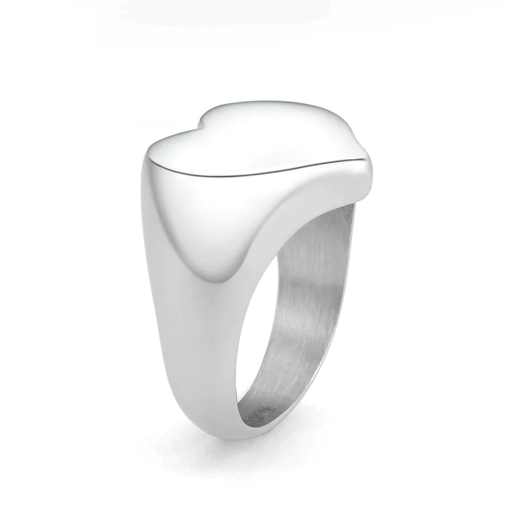 CJ3878 Wholesale Women's Stainless Steel Heart Ring