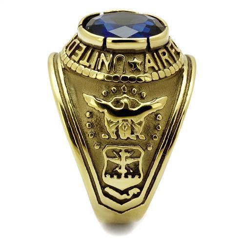 CJG1473 Wholesale Gold Plated Stainless Steel United States Air Force Ring