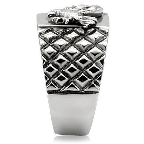 CJ7819OS Wholesale Men's Stainless Steel American Eagle Ring