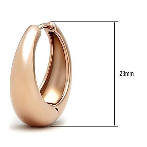 CJG2065 Wholesale Women's Stainless Steel IP Rose Gold Earrings