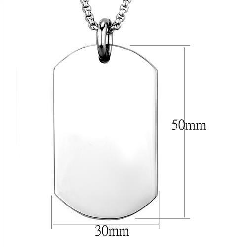 CJ1995 Wholesale Unisex Stainless Steel Military Dog Tag Necklace