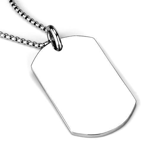CJ1995 Wholesale Unisex Stainless Steel Military Dog Tag Necklace