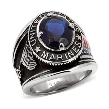 CJ7823OS Wholesale Men's Stainless Steel United States Marines Montana Ring