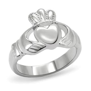 CJ7853OS Wholesale Stainless Steel Claddagh Ring