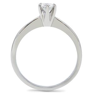 CJ158TK Wholesale Stainless Steel Round Cut Cubic Zirconia Promise Ring