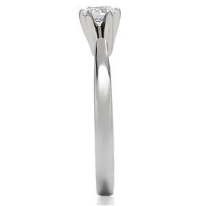 CJ158TK Wholesale Stainless Steel Round Cut Cubic Zirconia Promise Ring