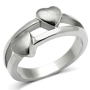 CJ401 Wholesale Stainless Steel Ring with Hearts