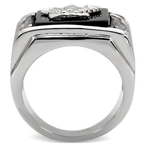 CJ7710OS Wholesale Stainless Steel Men's Bald Eagle Ring