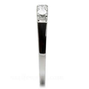 CJ7737OS Wholesale - Stainless Steel Four Stone Wedding Band