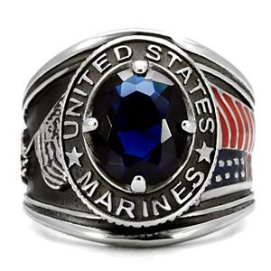 CJ7823OS Wholesale Men's Stainless Steel United States Marines Montana Ring