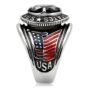 CJ7823OS Wholesale Men's Stainless Steel United States Marines Montana Ring