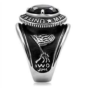 CJ7823OS Wholesale Men's Stainless Steel United States Marines Montana Ring