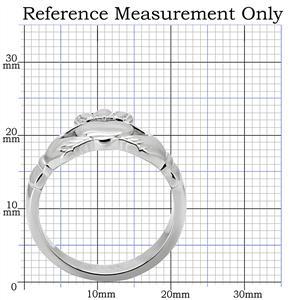 CJ7853OS Wholesale Stainless Steel Claddagh Ring