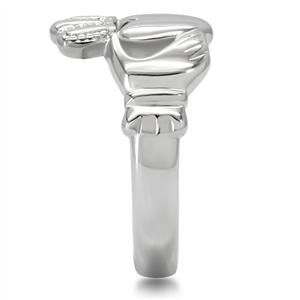 CJ7853OS Wholesale Stainless Steel Claddagh Ring