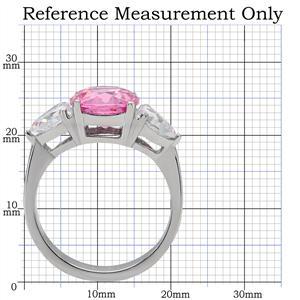 CJ7857OS Wholesale Stainless Steel Rose CZ Ring