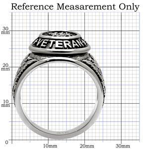 CJ7870OS Wholesale - Stainless Steel "United States Veteran" Ring