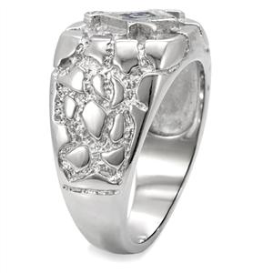 CJ7881OS Wholesale Stainless Steel Nugget Masonic Men's Ring