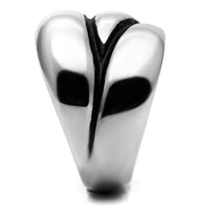 CJG1041 Wholesale Stoneless Humps High Polished Stainless Steel Women's Fashion Ring