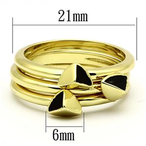 CJG1208 Wholesale Epoxy Gold Plated Stainless Steel Stackable Ring
