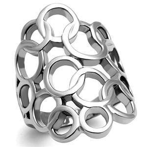CJG1310 Wholesale Circular Stainless Steel Cocktail Ring