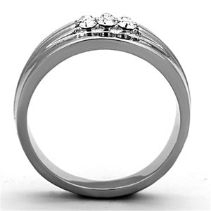 CJG1435 Wholesale Smooth High Polished Stainless Steel Men's Ring