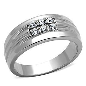 CJG1435 Wholesale Smooth High Polished Stainless Steel Men's Ring