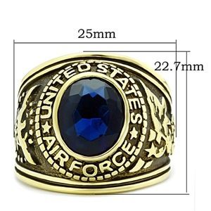 CJG1473 Wholesale Gold Plated Stainless Steel United States Air Force Ring