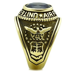 CJG1473 Wholesale Gold Plated Stainless Steel United States Air Force Ring