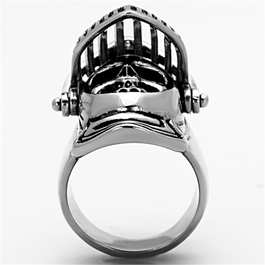 CJ1348 Wholesale Men's Stainless Steel Men's Knight Helmet Skull Ring