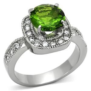 CJG2342 Stainless Steel Synthetic Glass Ring