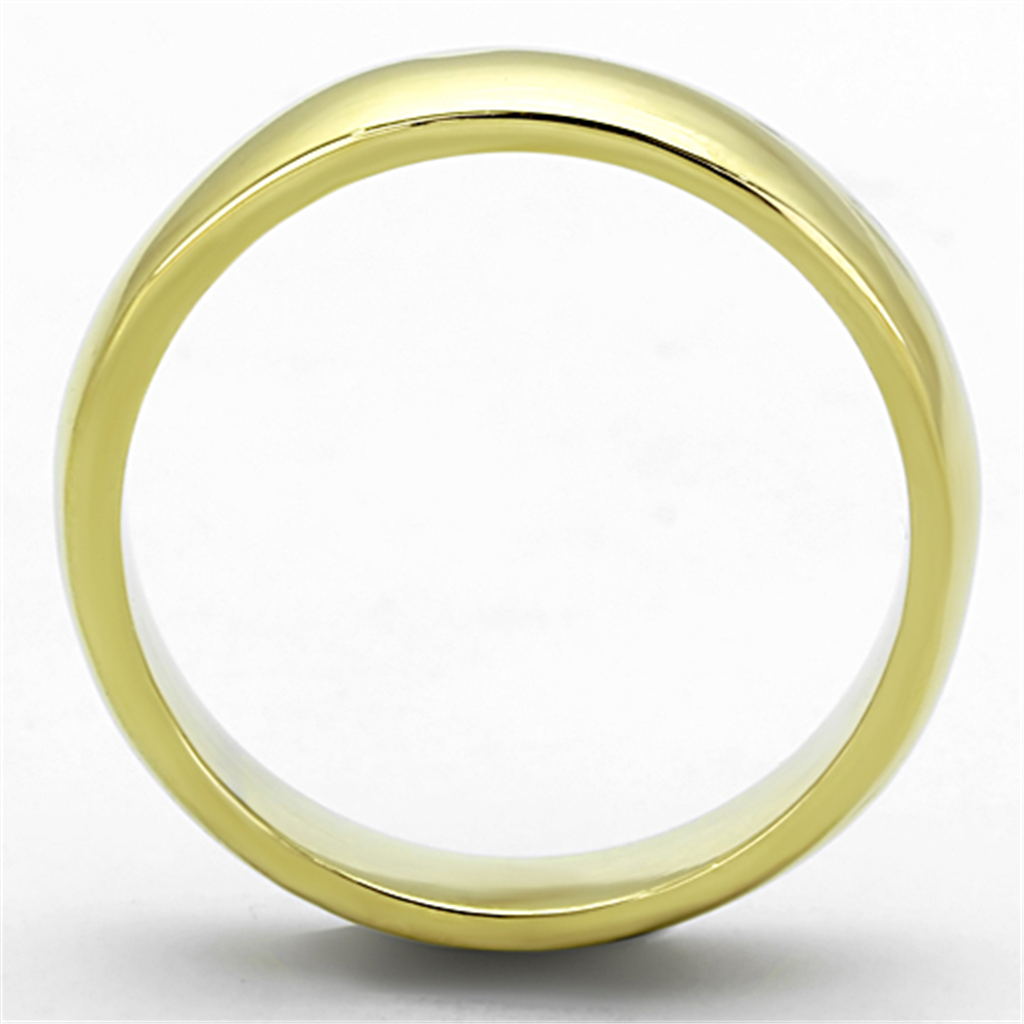 CJG2381 Unisex IP Gold Plated Stainless Steel Ring