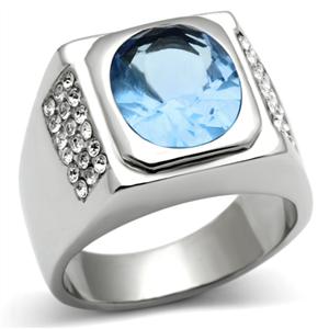 CJG2434 Stainless Steel  Synthetic Glass Ring