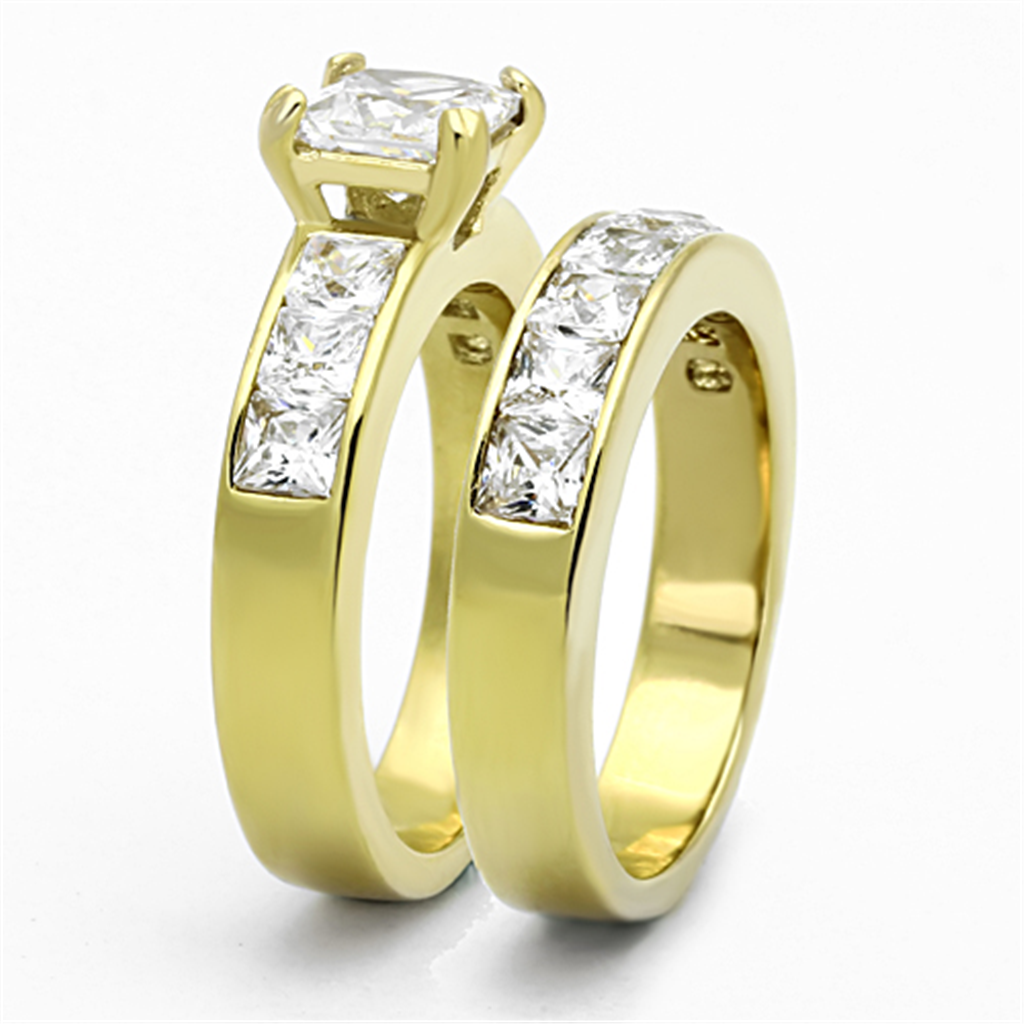 CJG2440 Stainless Steel AAA Grade CZ Ring