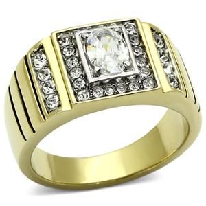 CJG2466 Stainless Steel AAA Grade CZ Ring