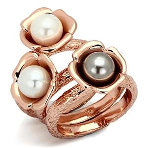 CJG2530 Stainless Steel Glass Bead Ring