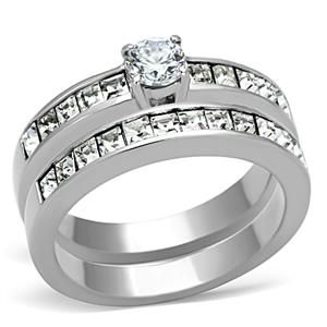 CJG2599 Stainless Steel AAA Grade CZ Ring