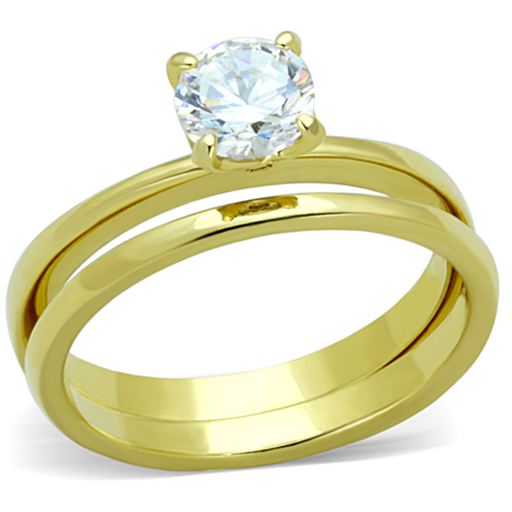 CJG2634 Stainless Steel AAA Grade CZ Ring