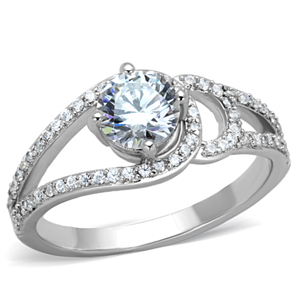 CJG2685 Stainless Steel AAA Grade CZ Ring