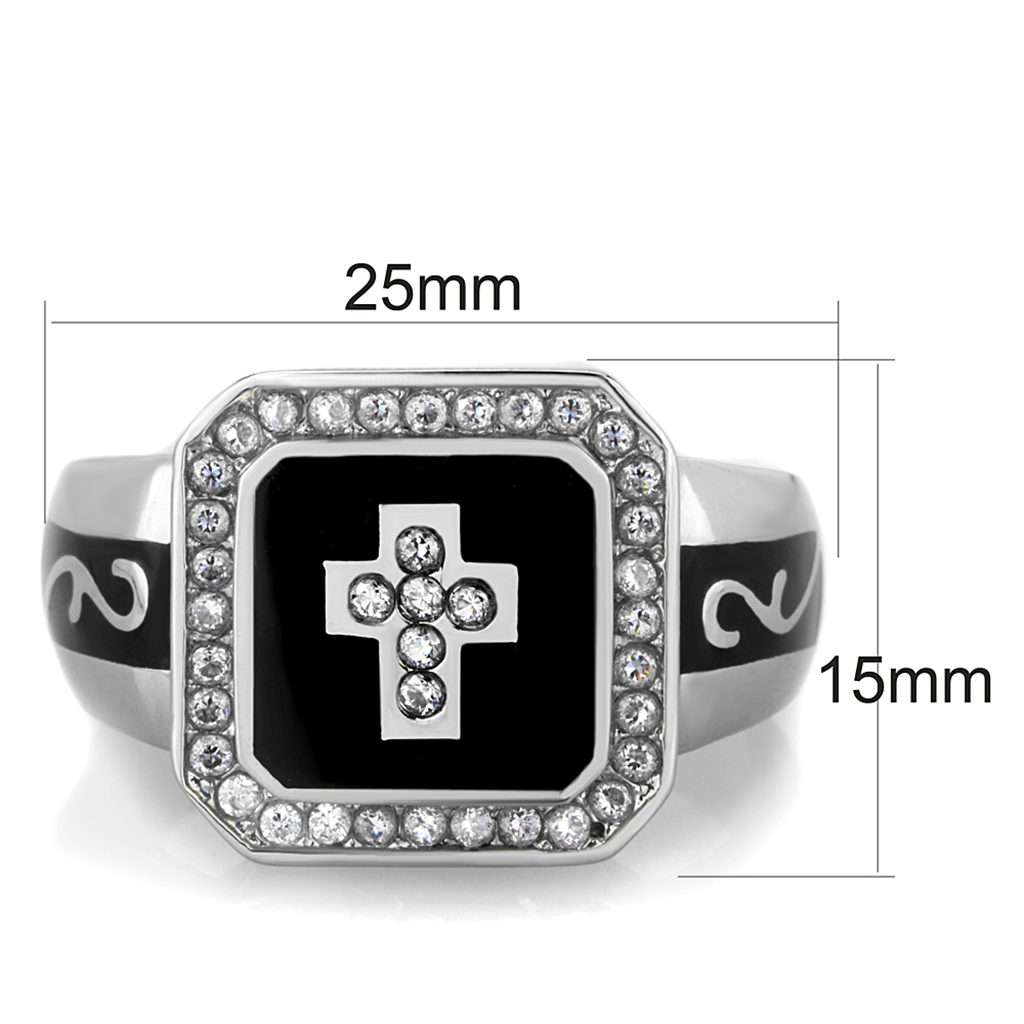 CJG2706 Cross Relic CZ Statement Ring