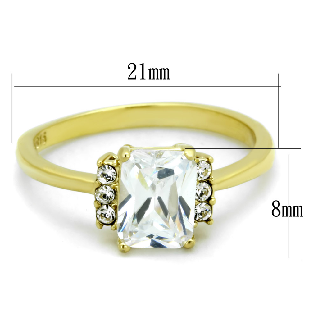 CJG2743 Stainless Steel AAA Grade CZ Ring