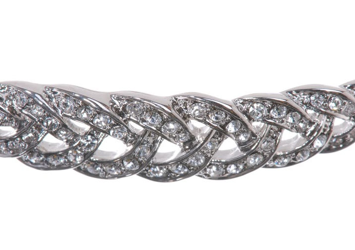 B7190 Knot Lattice Swarovski Elements Bracelet