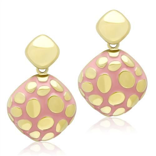 CJG2074 Stainless Steel Epoxy Earrings