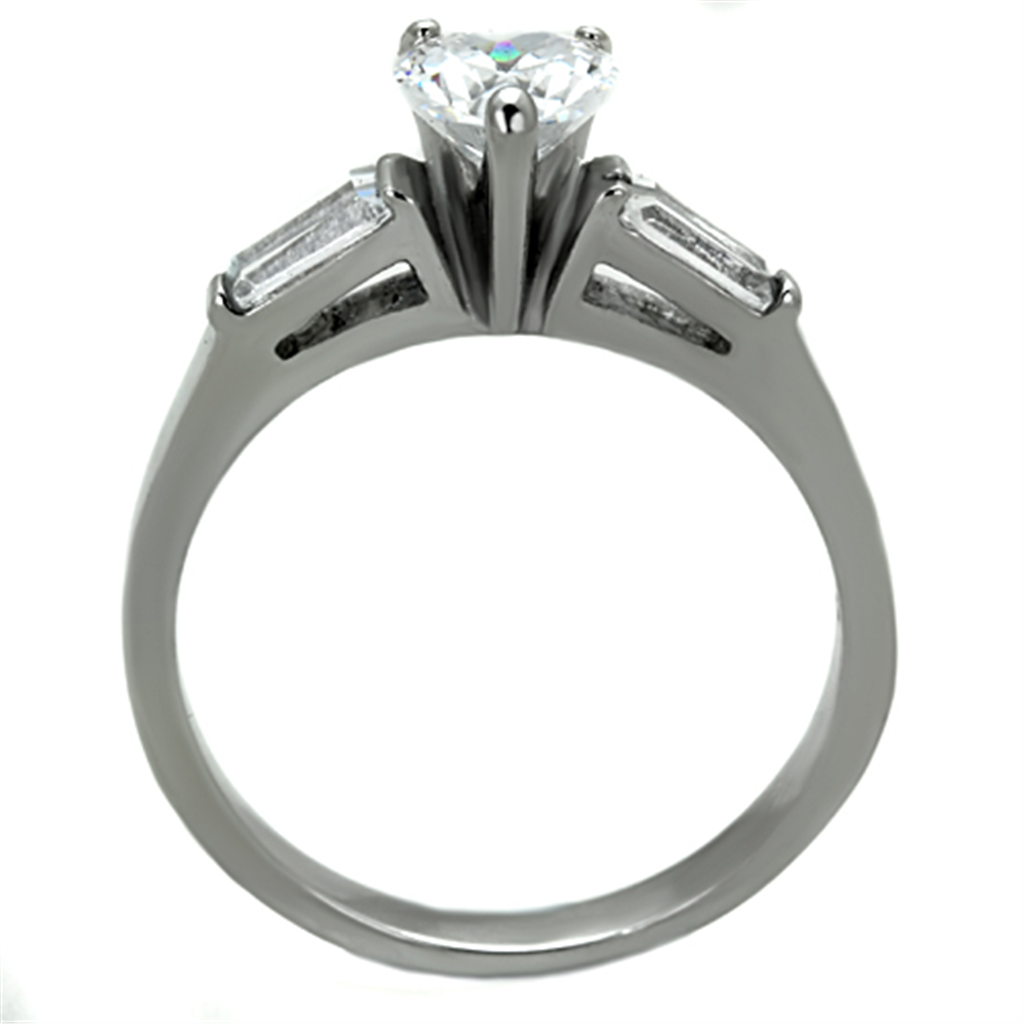 CJG2109 Stainless Steel AAA Grade CZ Ring