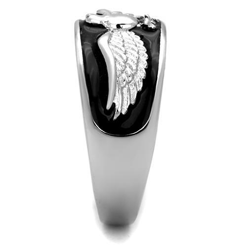 CJG2163 Wholesale Men's Stainless Steel Epoxy Winged Eagle Ring